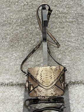 Boyy Snakeskin Embossed Crossbody Bag